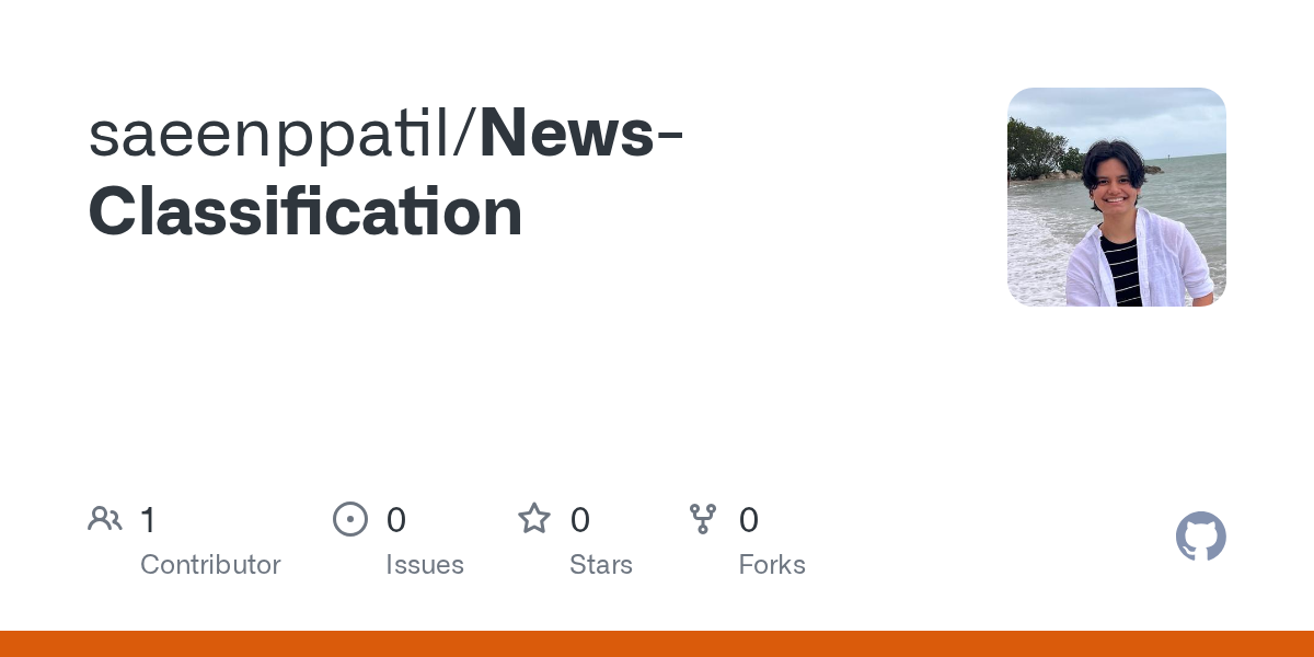 GitHub repository preview for Multi-Label News Categorization using BERT