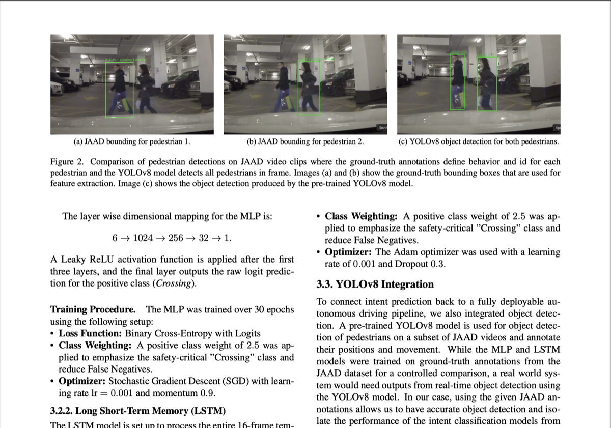GitHub repository preview for Pedestrian Intent Classification for AV Systems